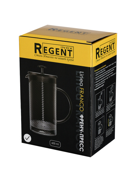 Френч-пресс Regent Linea Franco 0,6 л 80-004