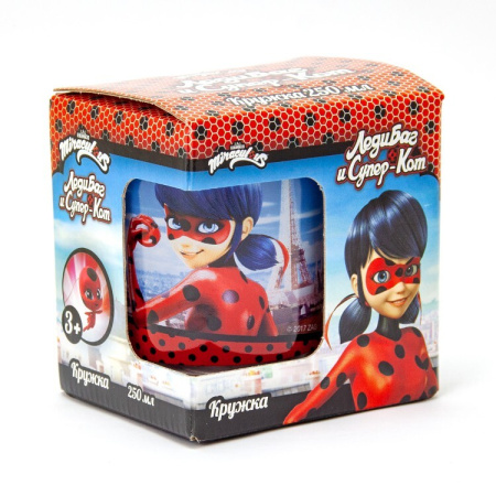 Кружка Леди Баг и Супер Кот Париж в подарочной коробке 250 мл 276116