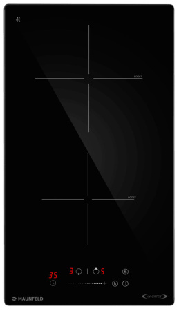 Встраиваемая варочная панель Индукционная Maunfeld AVI3026SBK, 29 см, цвет Чёрный