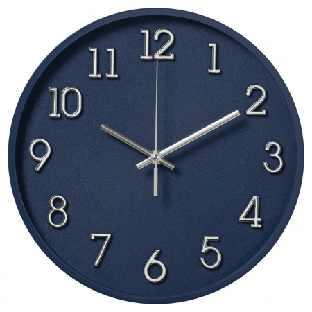 Часы настенные Рубин Классика d-28см синий 2831-006
