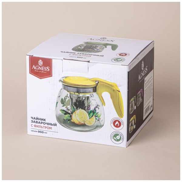 Чайник заварочный Agness Душа прованса 0,9 л 885-107