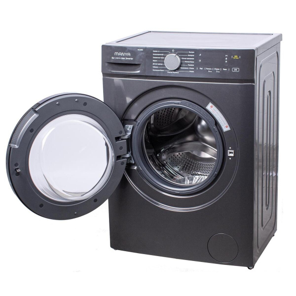 Стиральная машина с фронтальной загрузкой Manya M1283S, Max загрузка - 8кг, Max отжим - 1 200об/мин., цвет Серый