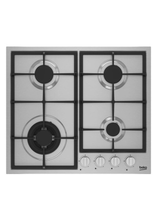 Встраиваемая варочная панель Газовая Beko HIYG 64225 SXO, 59 см, цвет Нержавеющая сталь