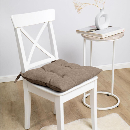 Подушка для стула Волшебная Ночь 40/40 с тафтингом Какао 922073