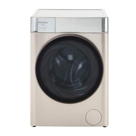 Стиральная машина с фронтальной загрузкой Manya M1409X, Max загрузка - 10кг, Max отжим - 1 400об/мин., цвет Серебристый