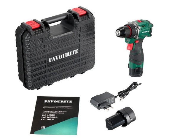 Шуруповерт аккумуляторный Favourite DC NB12 бесщеточный