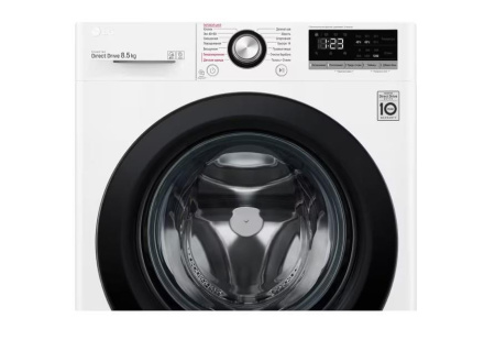 Стиральная машина с фронтальной загрузкой LG F2V3GS6W, Max загрузка - 8,5кг, Max отжим - 1 200об/мин., цвет Белый