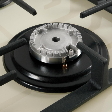 Встраиваемая варочная панель Газовая Oasis P-BDI, 58 см, цвет Бежевый