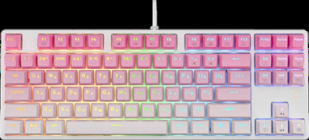 Клавиатура Redragon Cass RGB Механическая (USB) White/Pink