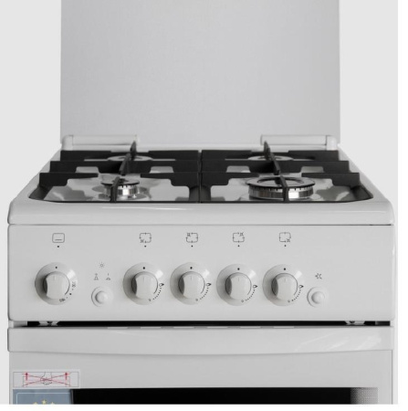 Газовая плита De Luxe 506040.04г(кр.) Ч/Р