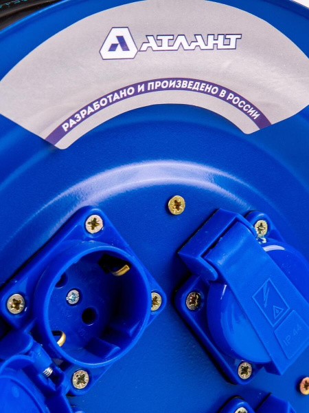 Удлинитель силовой Атлант КГ 3х1,5 30м на катушке IP44 40014