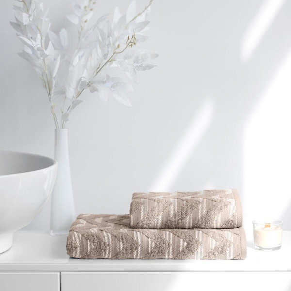 Полотенце Verossa 50/90 Relax Махра 480 гр/м2 Кофе 926026