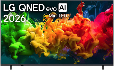  75" (190см) Телевизор LG 75QNED80B6A, SMART- Да, UHD 4K 3840x2160, Цвет Чёрный