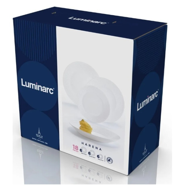 Набор столовый Luminarc Harena White 18 пр. L3270