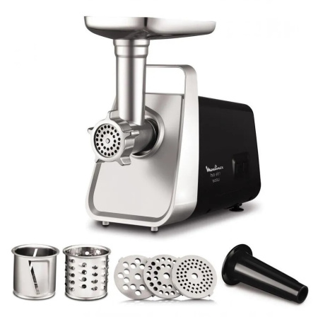 Мясорубка Moulinex ME306832, цвет Чёрный, производительность 1,9 кг/мин, мощность 1 600 Вт