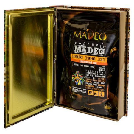 Кофе молотый Madeo Легенды о кофе Том 2 Бразилия 150 гр. 