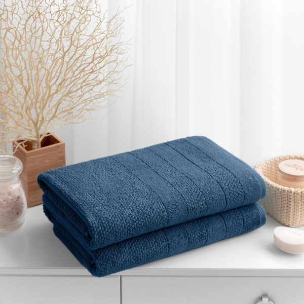 Полотенце Verossa 50/90 Milano Махра 500 гр/м2 Темно-лазурный 749756