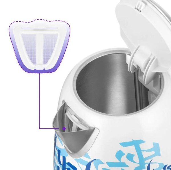 Электрический чайник Kitfort KT-6772, цвет Белый