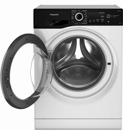 Стиральная машина с фронтальной загрузкой Hotpoint NSB 7225 ZS V RU, Max загрузка - 7кг, Max отжим - 1 200об/мин., цвет Белый