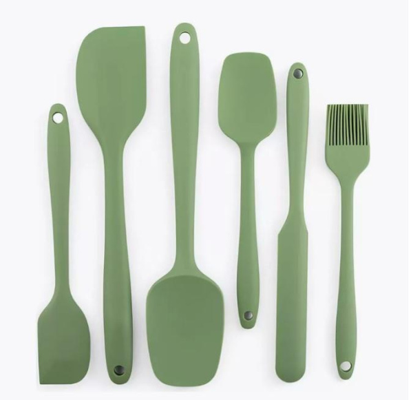 Набор силиконовых лопаток Attribute Olive 6 пр. AGO006