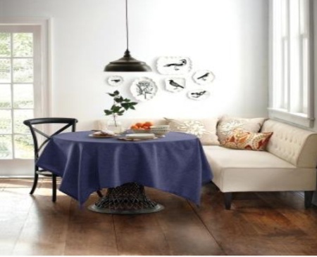 Скатерть Волшебная ночь 165/200 Индиго Рогожка 731765