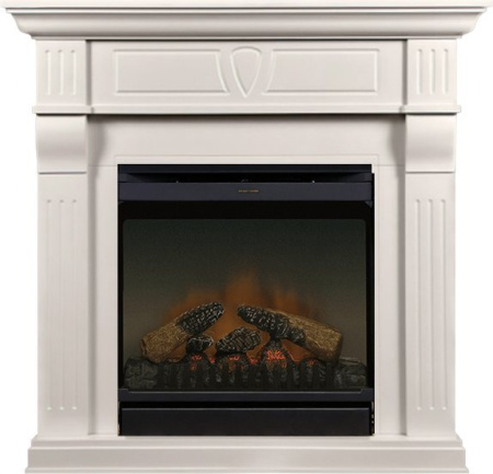 Каминокомплект: Портал Beethoven слоновая кость с очагом Dimplex Gannon DF2010-EU