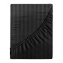 Простыня на резинке Verossa Stripe 200/200/30 Black Сатин 784523