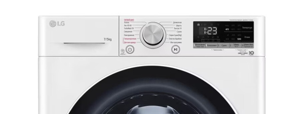 Стиральная машина с сушкой LG F2V5HG0W, цвет Белый