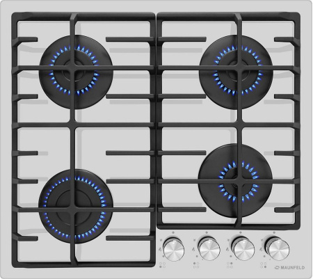 Встраиваемая варочная панель Газовая Maunfeld EGHG.64.6CW/G, 59 см, цвет Белый