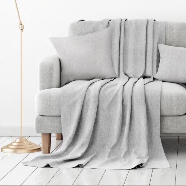 Покрывало Волшебная ночь 140х220 Пепельно-серый Рогожка 779434