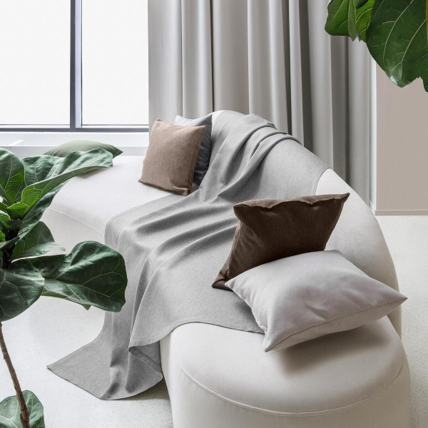 Покрывало Волшебная ночь 140х220 Пепельно-серый Рогожка 779434