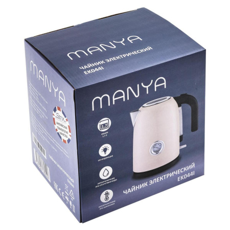 Электрический чайник Manya EK044I, цвет Бежевый глянец