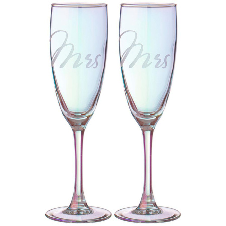 Набор бокалов для шампанского Lefard Мистер и миссис 2 пр. 170 мл 194-894