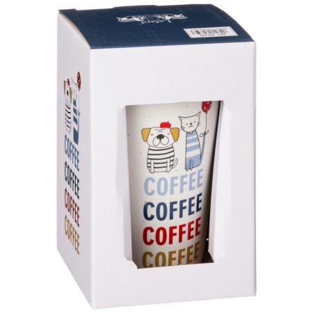 Кружка Lefard Coffemania с силик. крышкой 390 мл 260-650