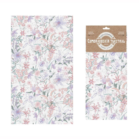 Полотенце Самойловский Текстиль 40/70 Парадизея Вафельное полотно 783461