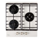 Встраиваемая варочная панель Газовая Oasis P-3GWT, 46 см, цвет Белый