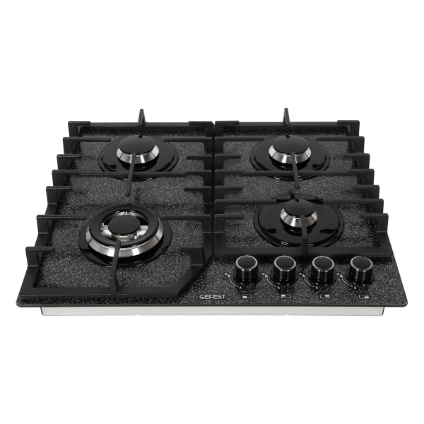 Встраиваемая варочная панель Газовая Gefest 2232-01 Р43, 60 см, цвет Чёрный