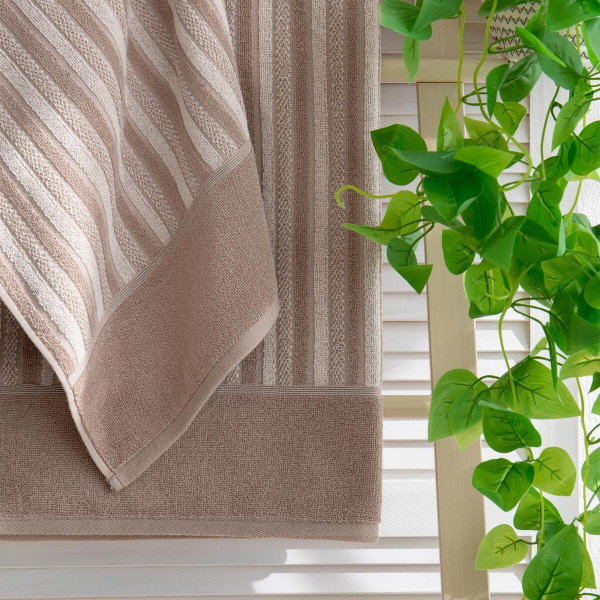 Полотенце Самойловский Текстиль 50/90 Сиена Махра Мокко/светло-бежевый 790240