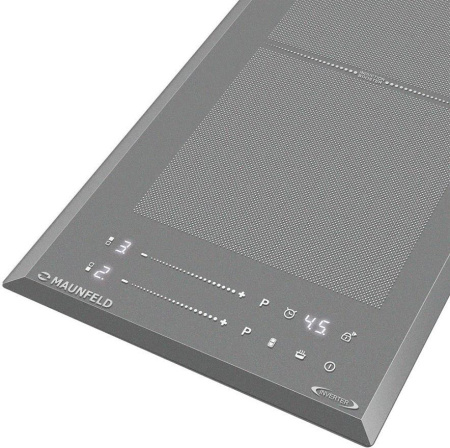 Встраиваемая варочная панель Индукционная Maunfeld CVI292S2FLGR Inverter, 29 см, цвет Серый