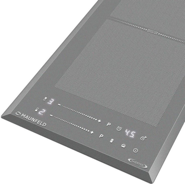 Встраиваемая варочная панель Индукционная Maunfeld CVI292S2FLGR Inverter, 29 см, цвет Серый
