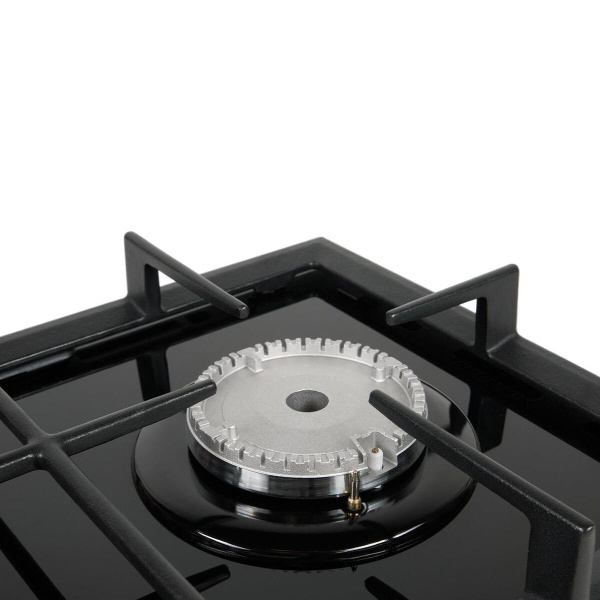 Встраиваемая варочная панель Газовая Oasis P-GBD, 29 см, цвет Чёрный