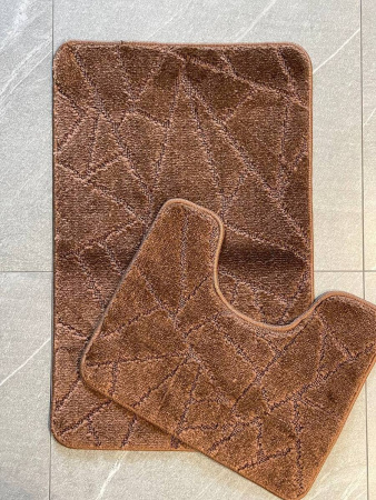 Набор ковриков My Crystal Геометрия 50*80 и 40*50 темно-коричневый МС2-316