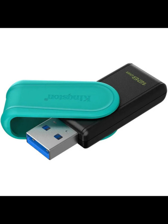 USB накопитель 128Gb USB3.2 Kingston DataTraveler Exodia S Черный+Бирюзовый