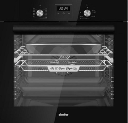 Встраиваемый Электрический духовой шкаф Simfer B6ES69125, цвет Чёрный