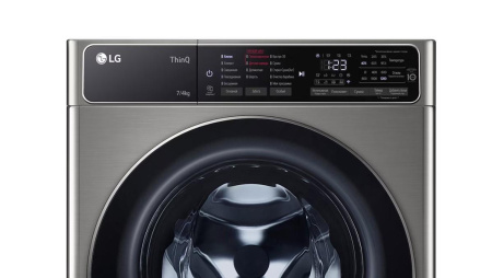 Стиральная машина с фронтальной загрузкой LG F2T5HG2S, Max загрузка - 7кг, Max отжим - 1 200об/мин., цвет Серый