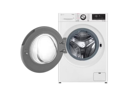 Стиральная машина с фронтальной загрузкой LG F4V9VS9W, Max загрузка - 9кг, Max отжим - 1 400об/мин., цвет Белый