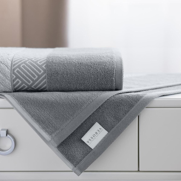 Полотенце Verossa 50/90 Estetica 3 Махра 450 гр/м2 Светло-серый 790221