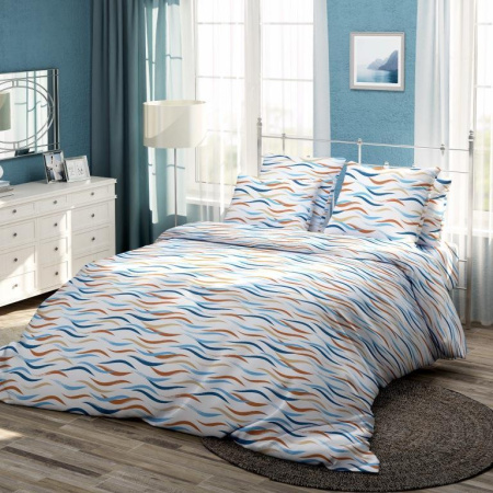 КПБ Евро Самойловский Текстиль Волны 70/70 Бязь 776632