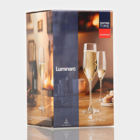 Набор бокалов для шампанского Luminarc Время дегустаций Шампань 4 пр. 160 мл P6818