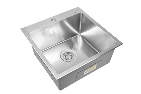 Кухонная мойка Wisent WGS35050M-C Тиснение с коландером, дозатором и сифоном